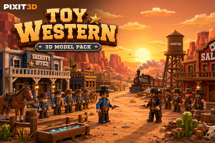 Toy Western 3D pack roadmap preview